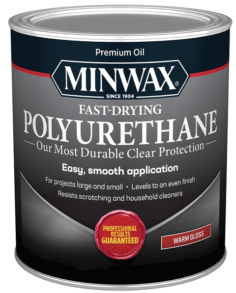 Minwax 63000444 Polyurethane, Oil Base, Clear, Gloss, Liquid, 1 qt Can, 0.86 Specific Gravity