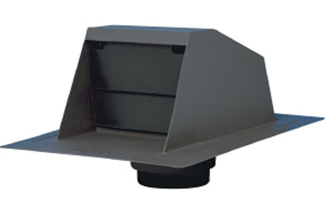 Duraflo 6020BL Exhaust Vent with Collar Adapter, 16.2 in L, 24.06 in W, Plastic, Black