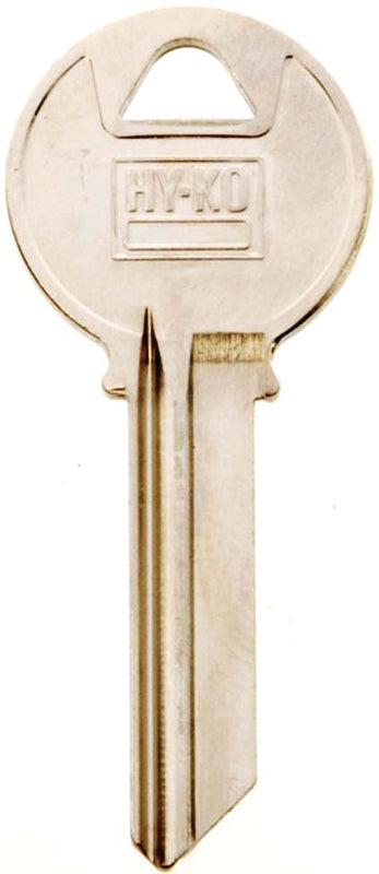 Hy-Ko 11010Y4 Key Blank, Brass, Nickel, For: Yale Cabinet, House Locks and Padlocks, Pack of 10