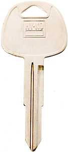 Hy-Ko 11010HY14 Automotive Key Blank, Brass, Nickel, For: Hyundai Vehicle Locks, Pack of 10