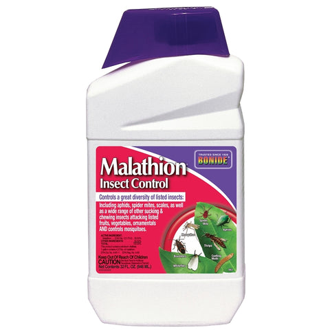 Bonide Malathion 993 Insect Control, Liquid, Spray Application, 1 qt Bottle