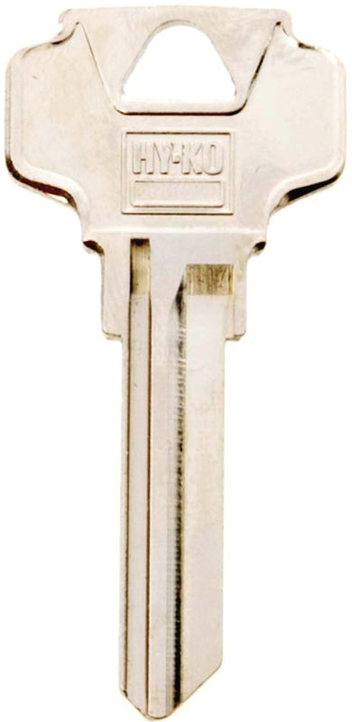 Hy-Ko 11010DE8 Key Blank, Brass, Nickel, For: Dexter Cabinet, House Locks and Padlocks, Pack of 10