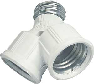 Arrow Hart 700W-BOX Adapter, 660 W, 2-Outlet, White