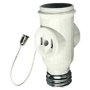 Arrow Hart 718-3W-SP Lamp Holder Adapter, 660 W, 3-Outlet, Light Almond