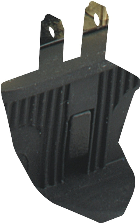 Eaton Wiring Devices 84-6BK-BOX Electrical Plug, Angled, Polarized, 21/64 in, 2-Pole, 15 A, 125 V, NEMA: NEMA 5-15