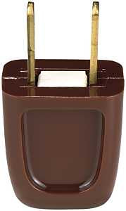 Eaton Wiring Devices BP26016BSP-C Electrical Plug, 2 -Pole, 10 A, 125 V, Brown, Pack of 10