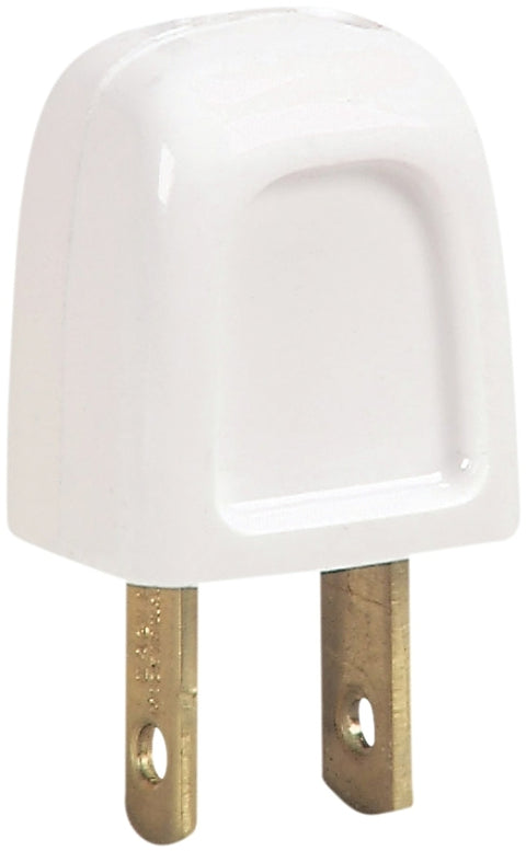 Eaton Wiring Devices BP26016WSP-C Electrical Plug, 10 A, 125 V, NEMA: NEMA 1-15, White, Pack of 10