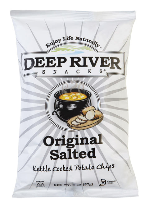 Deep River Snacks Kettle Cooked Original Salted Potato Chips 2 oz. Bagged