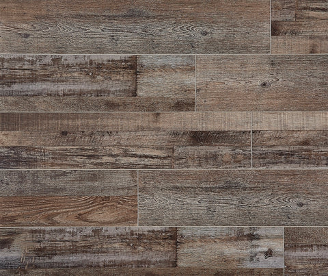 Choice Vinyl Santa Monica CVP103S05 Series Flooring Plank, Crestwood, 48 in L, 7 in W, Beveled Edge, Vinyl