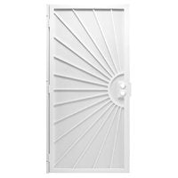 Precision Del Sol Series 3833WH3068 Door Screen, 80 in L, 36 in W, Steel, White