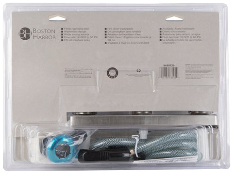 Boston Harbor JY8201SBN Kitchen Faucet, 1.8 gpm, 2-Faucet Handle, Brushed Nickel