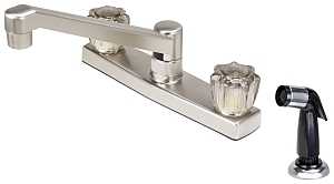 Boston Harbor JY8201SBN Kitchen Faucet, 1.8 gpm, 2-Faucet Handle, Brushed Nickel