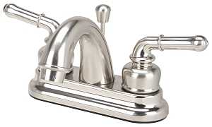 Boston Harbor JY-4233BN Lavatory Faucet, 1.5 gpm, 2-Faucet Handle, Brass, Nickel Plated, Lever Handle