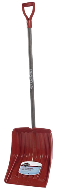 Garant NP139KDU Snow Shovel, 14-1/2 in W Blade, 16-3/4 in L Blade, Polyethylene Blade, Wood Handle, 53-1/2 in OAL