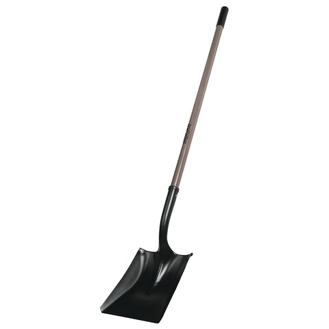 Landscapers Select 34464PRC-FP Square Point Shovel, Steel Blade, Fiberglass Handle, 47 in L Handle