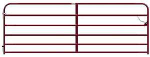 Behlen Country 40130121 Utility Gate, 144 in W Gate, 50 in H Gate, 20 ga Frame Tube/Channel, Red