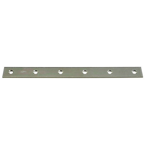 National Hardware N220-335 Mending Brace, 12 in L, 1-1/8 in W, Steel, Zinc, Screw Mounting
