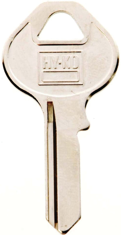 Hy-Ko 11010M5 Key Blank, Brass, Nickel, For: Master Cabinet, House Locks and Padlocks, Pack of 10
