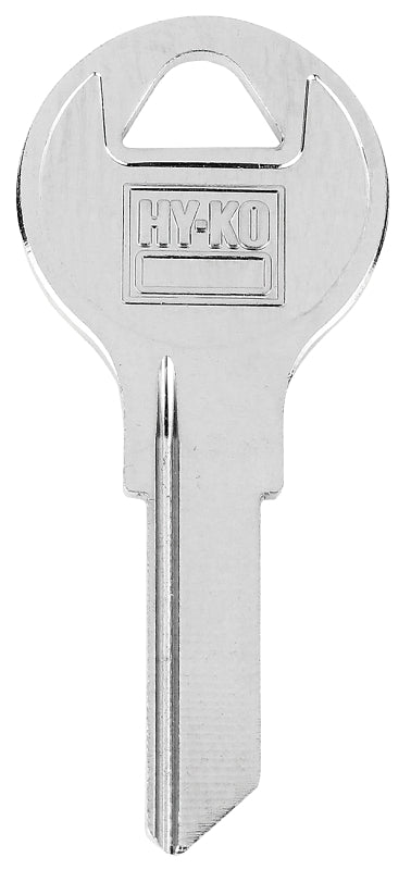 Hy-Ko 11010FH2 Key Blank, Brass, Nickel-Plated, For: Fort FH2 Locks, Pack of 10