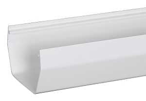 Amerimax T0573 Gutter, 10 ft L, 5 in W, Vinyl, White