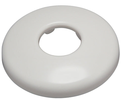 Plumb Pak PP823-00 Bath Flange, 3-1/2 in OD, For: 1/2 in IPS Pipes, Plastic, White