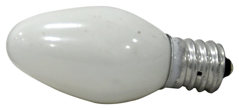Sylvania 13553 Incandescent Lamp, White Lamp, 4 W, Candelabra E12 Lamp Base, C7 Lamp, 16 Lumens, 2850 K Color Temp