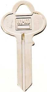 Hy-Ko 11010CO1 Key Blank, Brass, Nickel, For: Corbin Russwin Cabinet, House Locks and Padlocks, Pack of 10