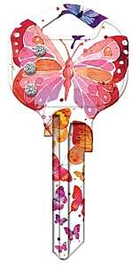 Hy-Ko 15005KW1-BFBL Key Blank, Brass, Nickel-Plated, For: Kwikset KW1 Keyways, Pack of 5