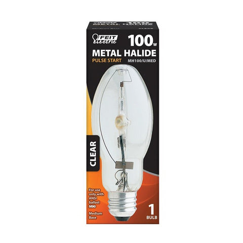 Feit Electric MH100/U/MED Lamp, 100 W, ED17 Lamp, Medium E26 Lamp Base, 4000 K Color Temp, 10,000 hr Average Life