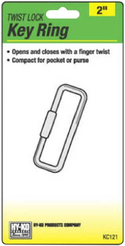 Hy-Ko KC121 Key Ring, Nickel, Pack of 5