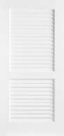 24 in. x 80 in. Primed Plantation Louver Door