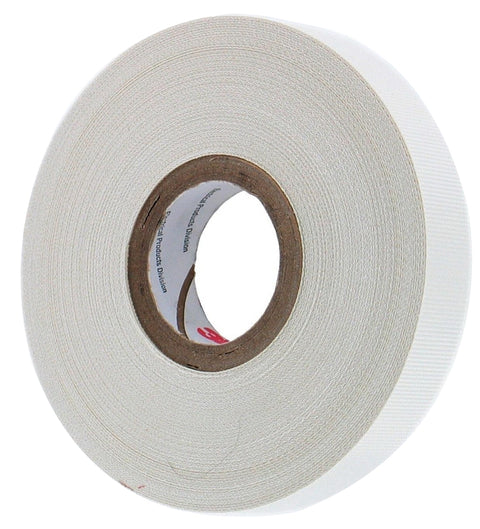 Scotch 27 Electrical Tape, 66 ft L, 1/2 in W, Cloth Backing, White