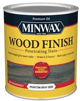 Minwax Wood Finish 118620000 Wood Stain, Phantom Gray, Liquid, 1 qt