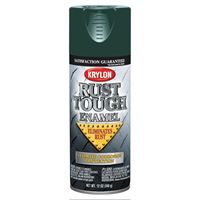 Krylon Rust Tough K09223007 Rust Preventative Spray Paint, Gloss, Hunter Green, 12 oz, Can 