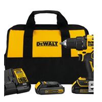DeWALT 20V MAX ATOMIC DCD708C2 Compact Drill/Driver Kit, Battery Included, 20 V, 1.5 Ah, 1/2 in Chuck 
