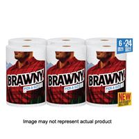Brawny Pick-A-Size 44373 Paper Towel, 5-1/2 in L, 11 in W, 2-Ply, 1/PK, Pack of 6 