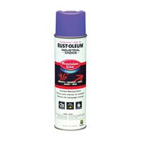 Rust-Oleum 1869838 Inverted Marking Spray Paint, Fluorescent Purple, 17 oz, Can 