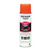Rust-Oleum 203036 Inverted Marking Spray Paint, Fluorescent Orange, 17 oz, Can 