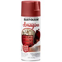 Rust-Oleum Imagine 353728 Craft Spray Paint, Chalk, Farmhouse Red, 12 oz, Can 