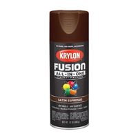 Krylon K02738007 Spray Paint, Satin, Espresso, 12 oz, Can 