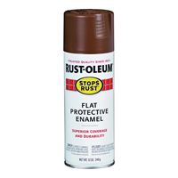 Rust-Oleum 214085 Rust Preventative Spray Paint, Flat, Brown, 12 oz, Can 