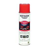 Rust-Oleum 1862838 Inverted Marking Spray Paint, Fluorescent Red, 17 oz, Can 