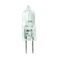 Feit Electric BPQ20T3 Halogen Bulb, 20 W, G4 Lamp Base, JC T3 Lamp, 3000 K Color Temp, 2000 hr Average Life, Pack of 12 