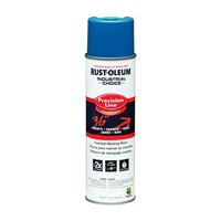 Rust-Oleum 203022 Inverted Marking Spray Paint, Semi-Gloss, APWA Caution Blue, 17 oz, Can 