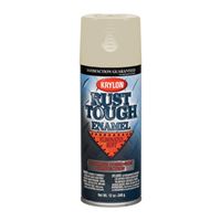Krylon Rust Tough K09207007 Rust Preventative Spray Paint, Gloss, Almond, 12 oz, Can 