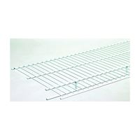 ClosetMaid 37305 Wire Shelf, 100 lb, 1-Level, 16 in L, 144 in W, Steel, White, Pack of 6 