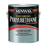 Minwax 319000000 Polyurethane, Gloss, Liquid, Clear, 1 gal, Can, Pack of 2 