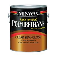 Minwax 319010000 Polyurethane, Semi-Gloss, Liquid, Clear, 1 gal, Can, Pack of 2 