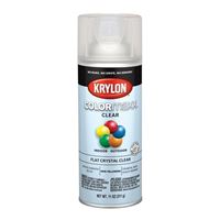 Krylon K05547007 Enamel Spray Paint, Flat, Clear, 11 oz, Can 