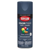 Krylon K05571007 Enamel Spray Paint, Satin, Oxford Blue, 12 oz, Can 